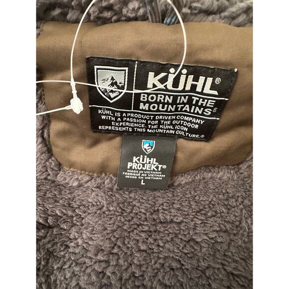 NEW Kuhl Kollusion Fleece Lined Turkish Coffee Brown Hooded Full ZIp Jacket NWT - Picture 6 of 11